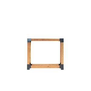 Kaminholzregal 'Michel L' naturfarben 138 x 120 x 40 cm