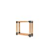 Holzregal mit Metallverbindungen