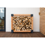 Kaminholzregal 'Michel L' naturfarben 138 x 120 x 40 cm