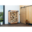 Kaminholzregal 'Michel XL' naturfarben 138 x 180 x 40 cm