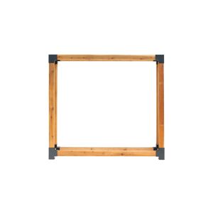 Kaminholzregal 'Michel XXL' naturfarben 198 x 180 x 40 cm