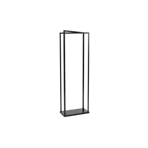 Kaminholzregal 'Xavier' schwarz 40 x 120 x 20 cm