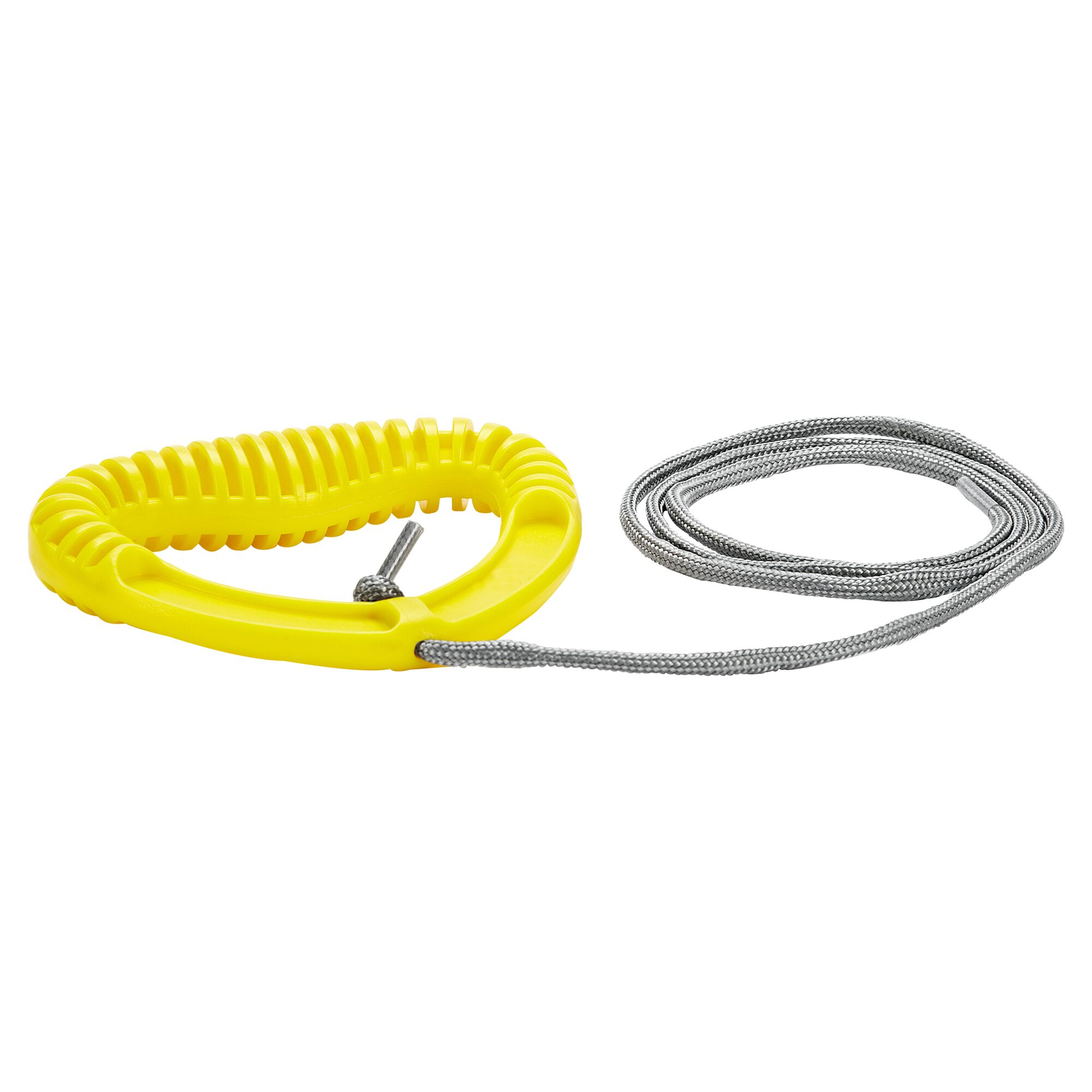 Gelber Zuggriff mit Schnur für Rodel