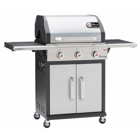 Bild von Gasgrill 'Triton PTS BR 3.0' schwarz/silbern 140 x 121,5 x 57 cm