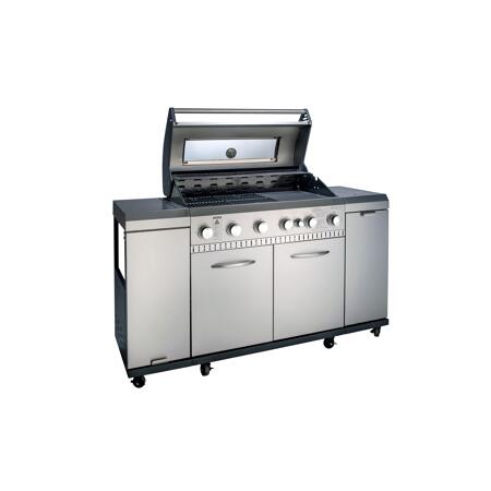 3. Bild von Gasgrillküche silbern 162,5 x 55,5 x 119,5 cm