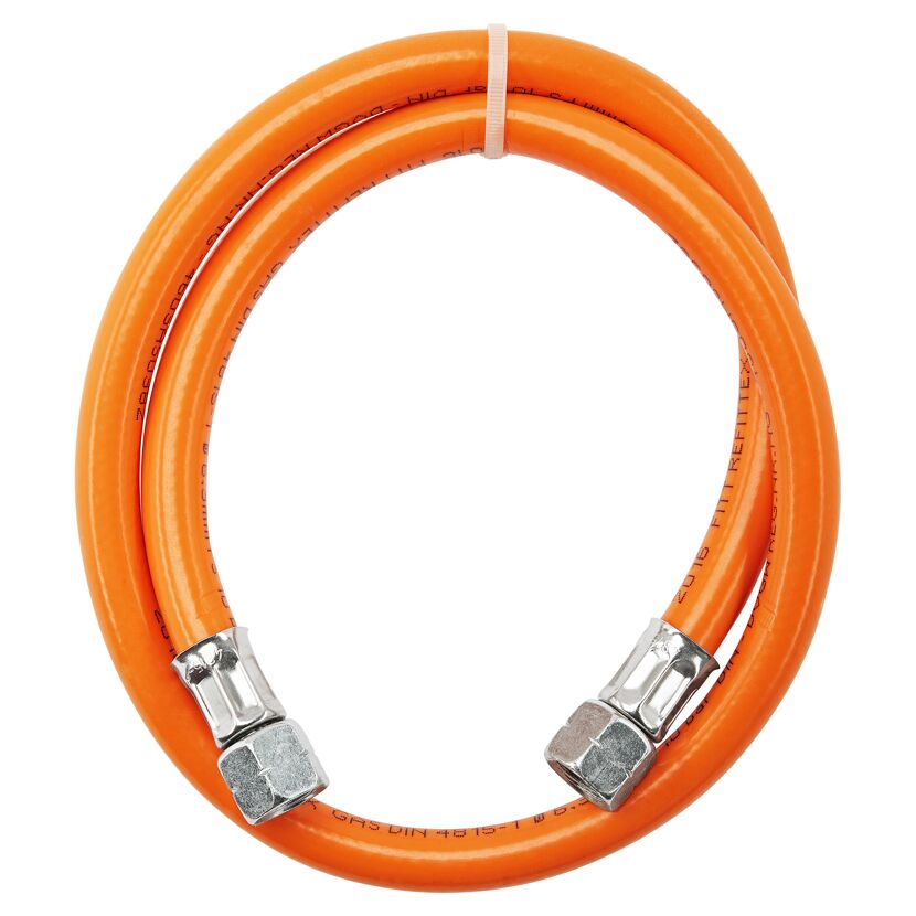 Orangefarbener Gasschlauch