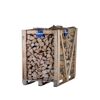 Kaminholz Buche in einer Holzkiste auf Palette