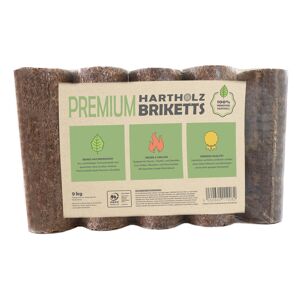 Premium-Hartholzbriketts 9 kg