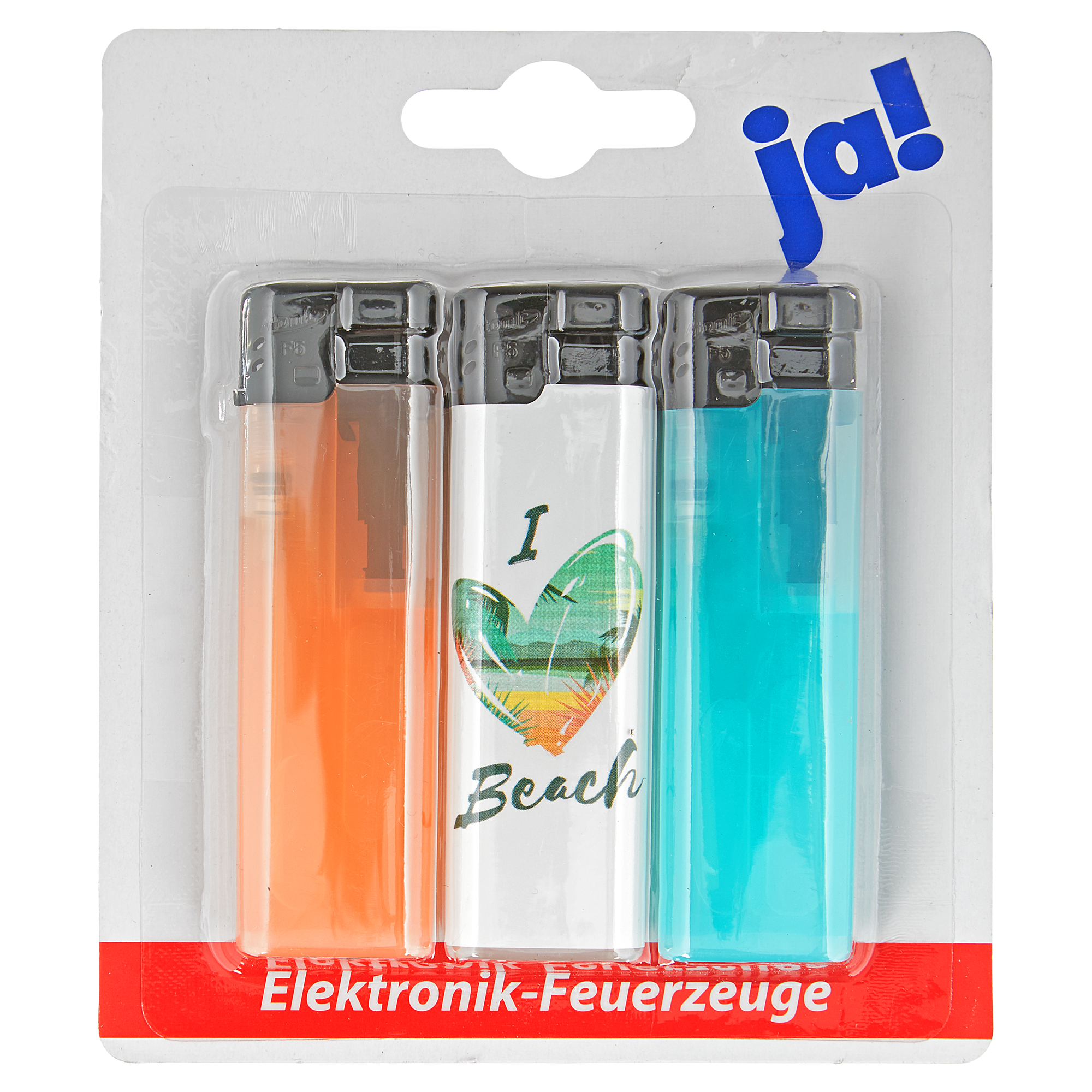 Elektronik-Feuerzeuge mehrfarbig + product picture