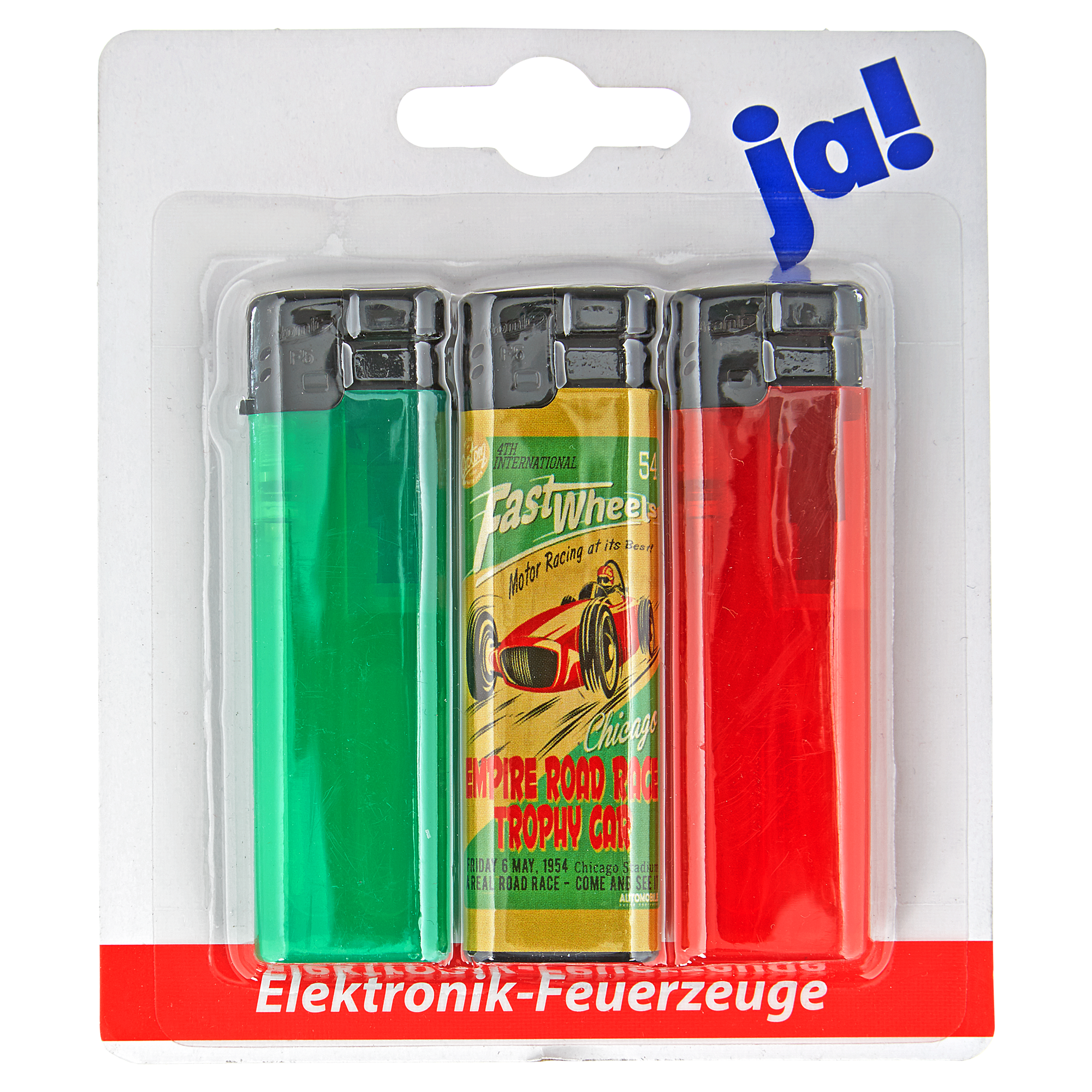 Elektronik-Feuerzeuge mehrfarbig + product picture