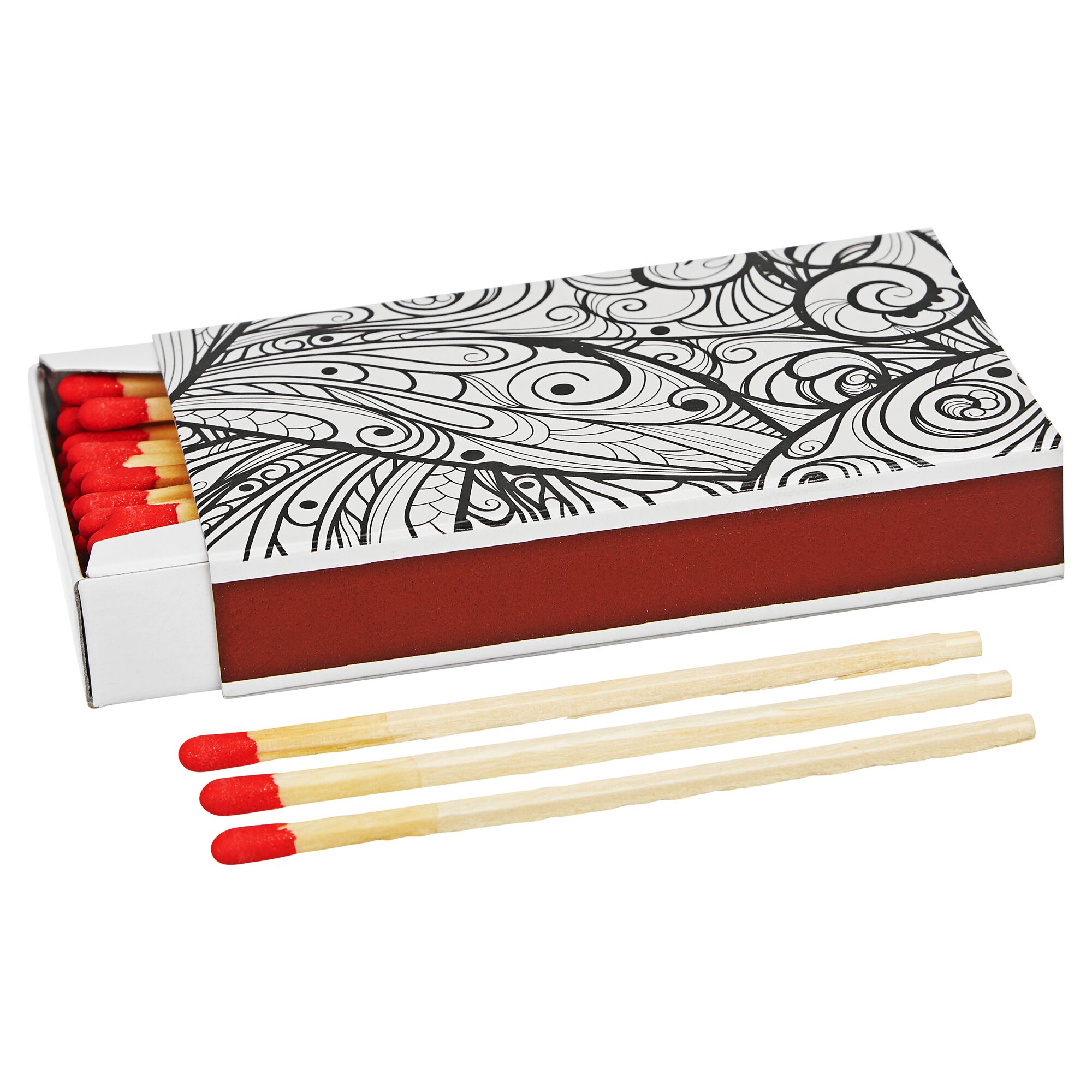 Streichhölzer und Streichholzschachtel