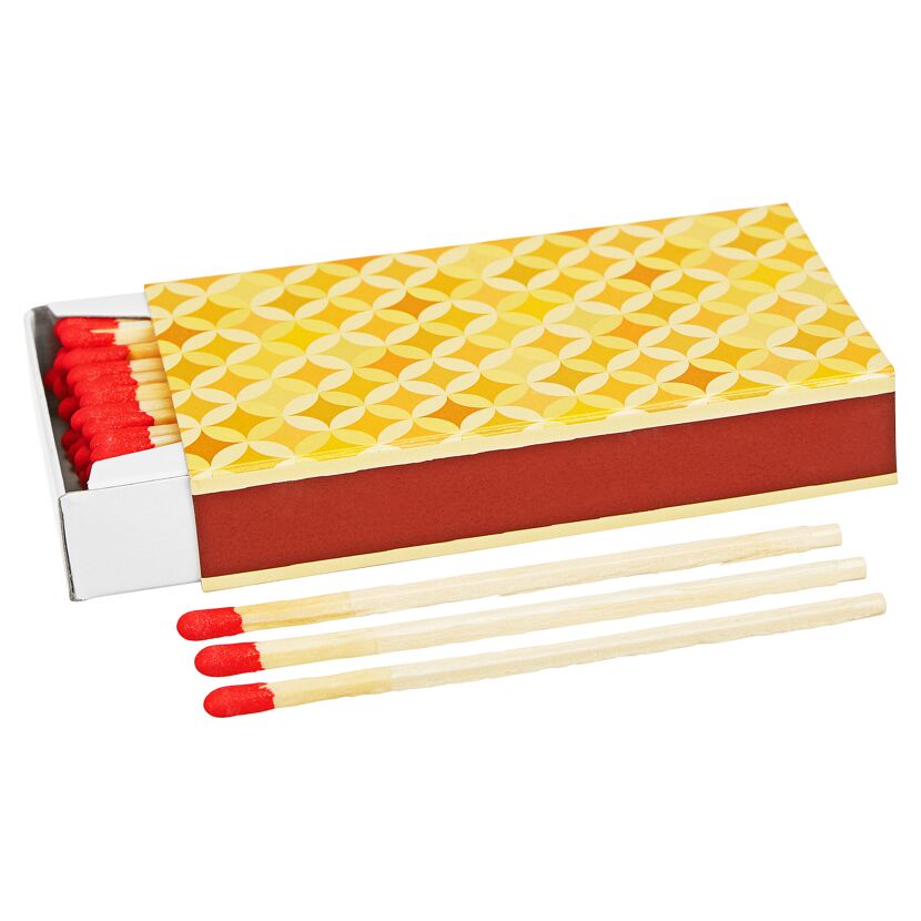 Streichhölzer und Streichholzschachtel