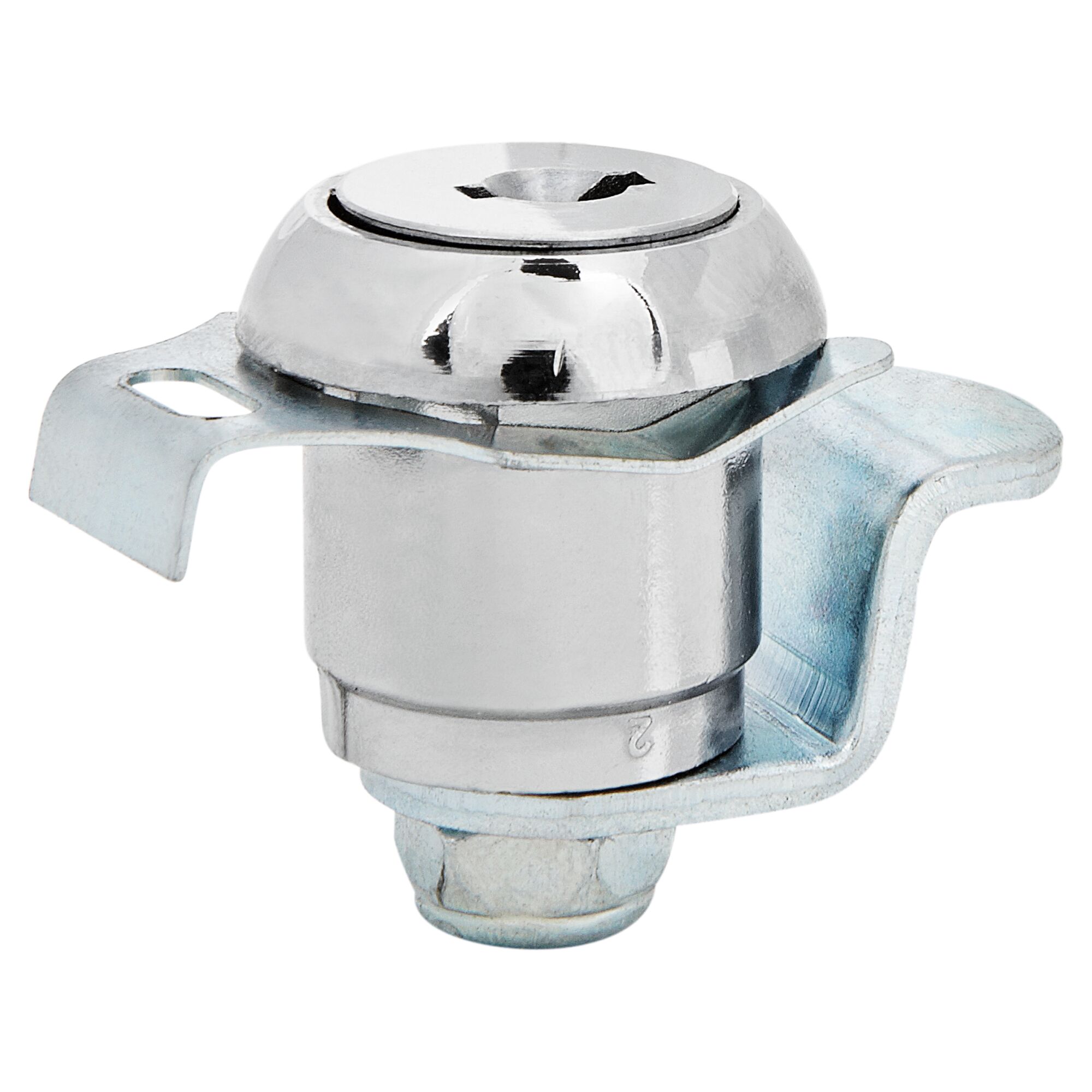 Chromfarbener Ersatzzylinder für Briefkästen