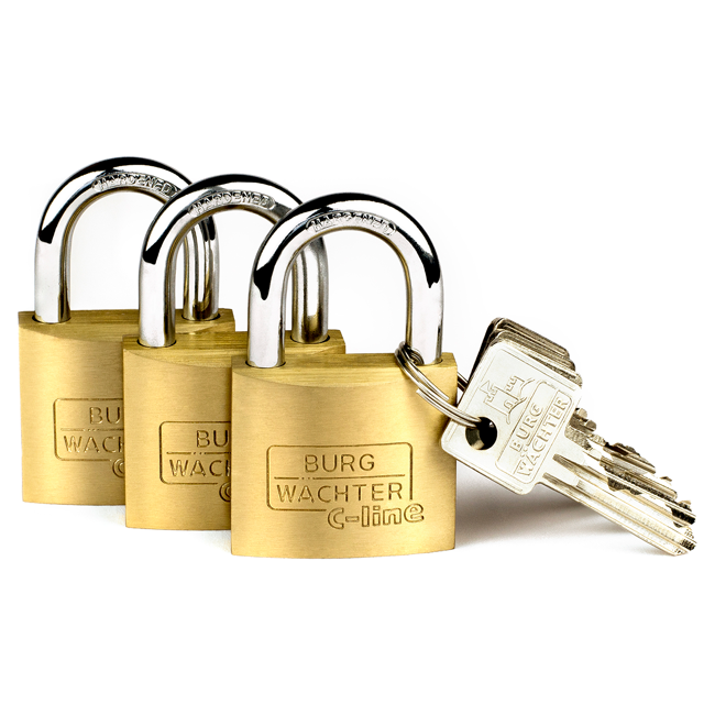 Bild von Vorhangschloss-Set TRIO 222 40 GL SB