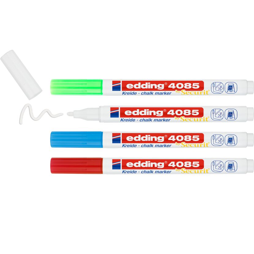 edding 4085 Kreidemarker in vier Farben