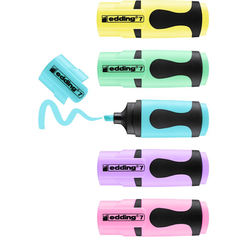 Textmarker 'Mini 7' mehrfarbig 1 - 3 mm 5er-Set