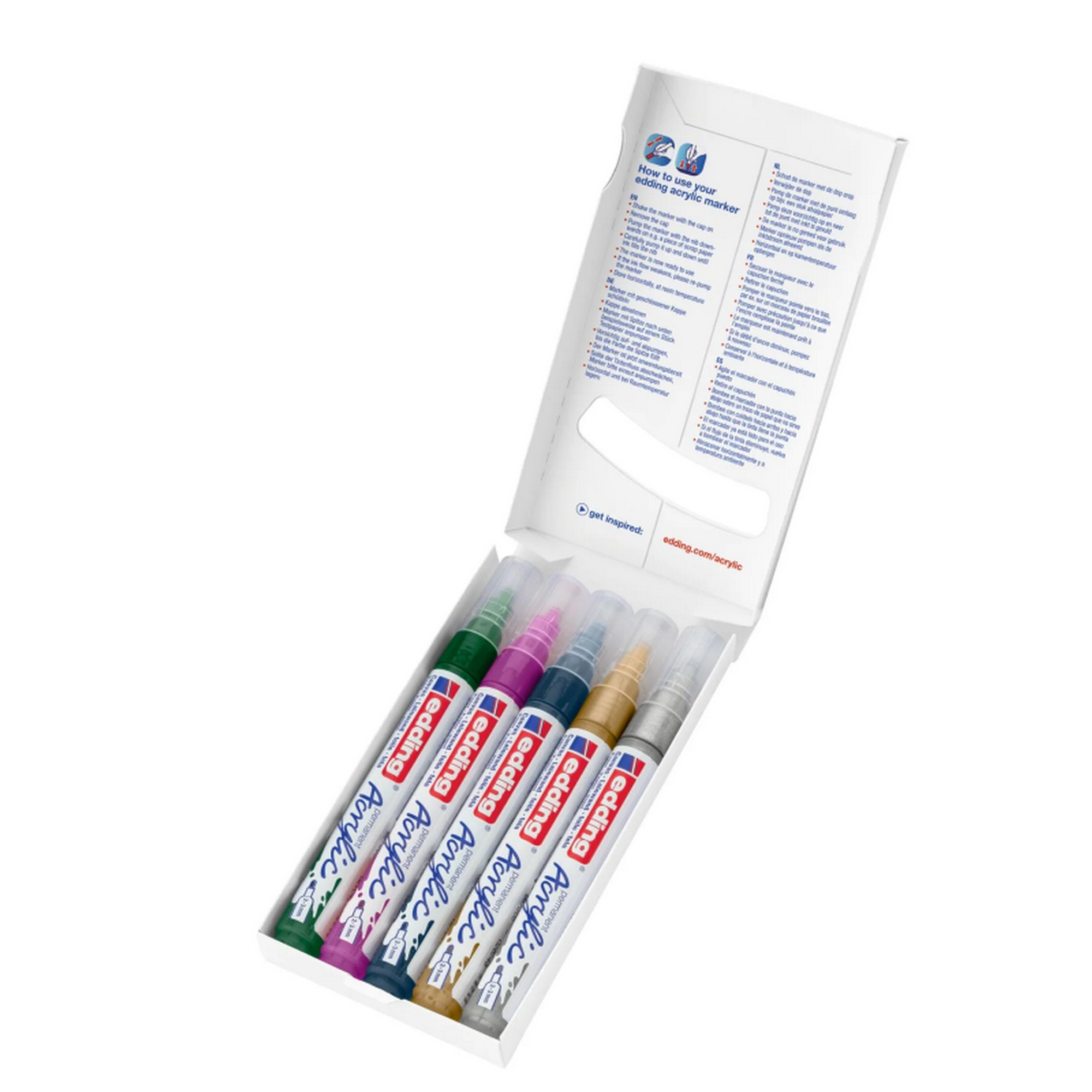 Acrylmarker '5100' metallic 5 Stück