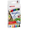 Fünf mehrfarbige Edding Acrylmarker 5100 im Set.