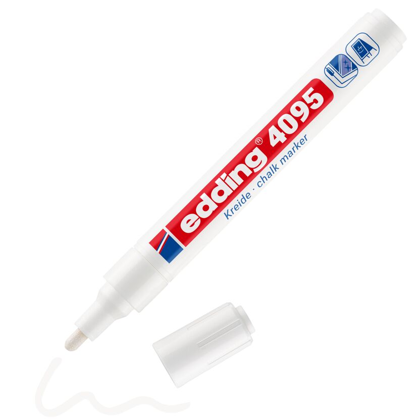 Kreidemarker '4095' weiß 2 - 3 mm