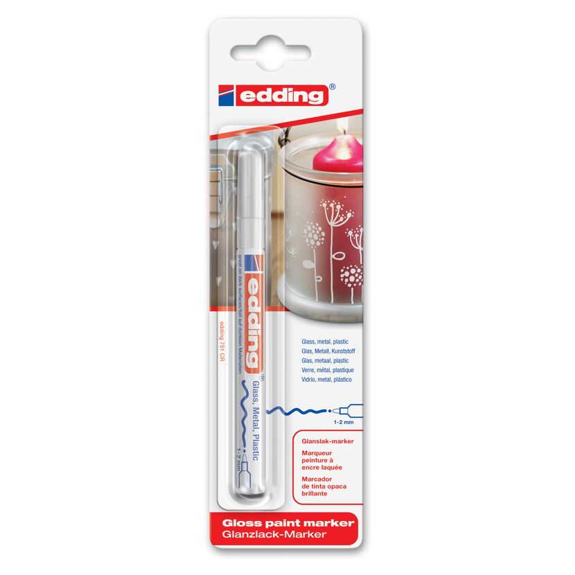edding 751 Glanzlack-Marker weiß 1-2 mm