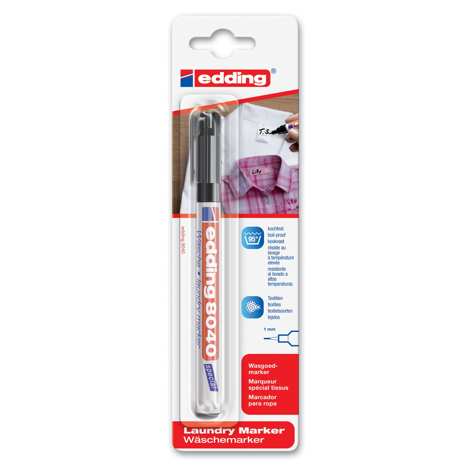 edding 8040 Wäschemarker zum Beschriften von Kleidung