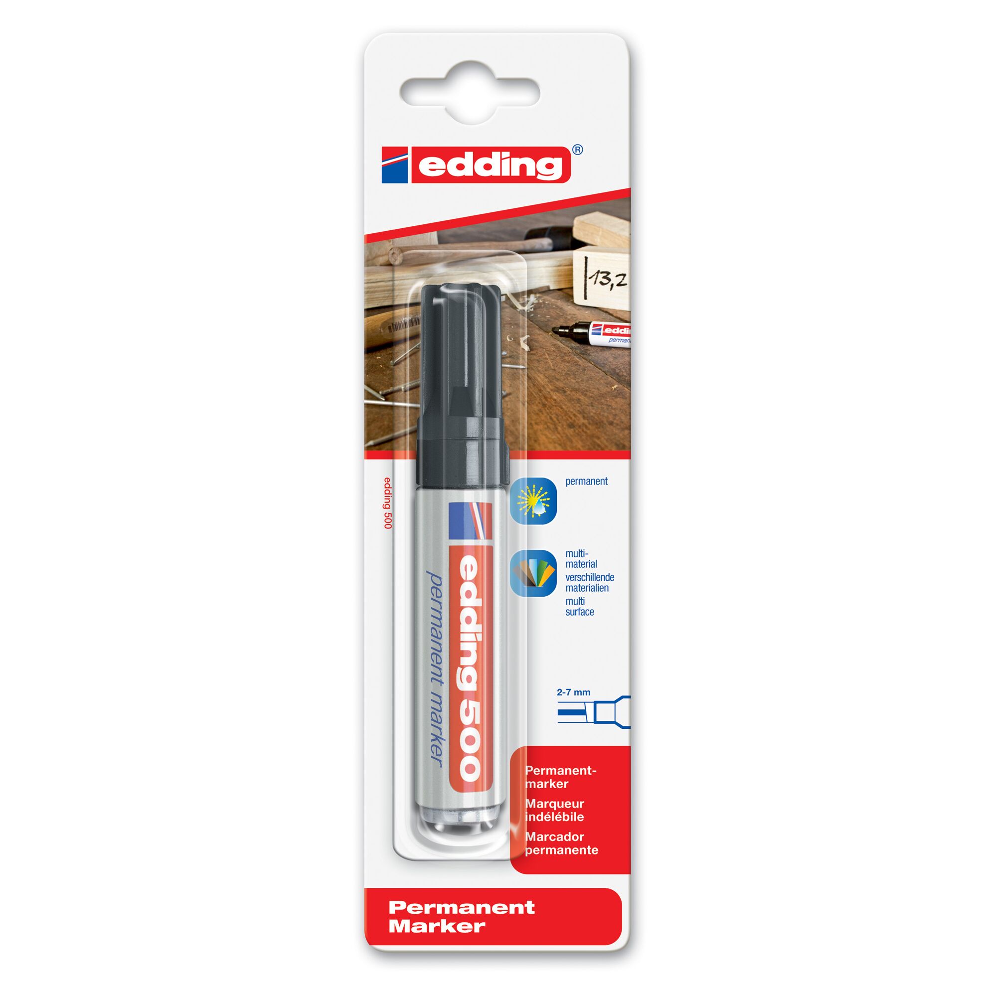 edding 500 Permanentmarker schwarz