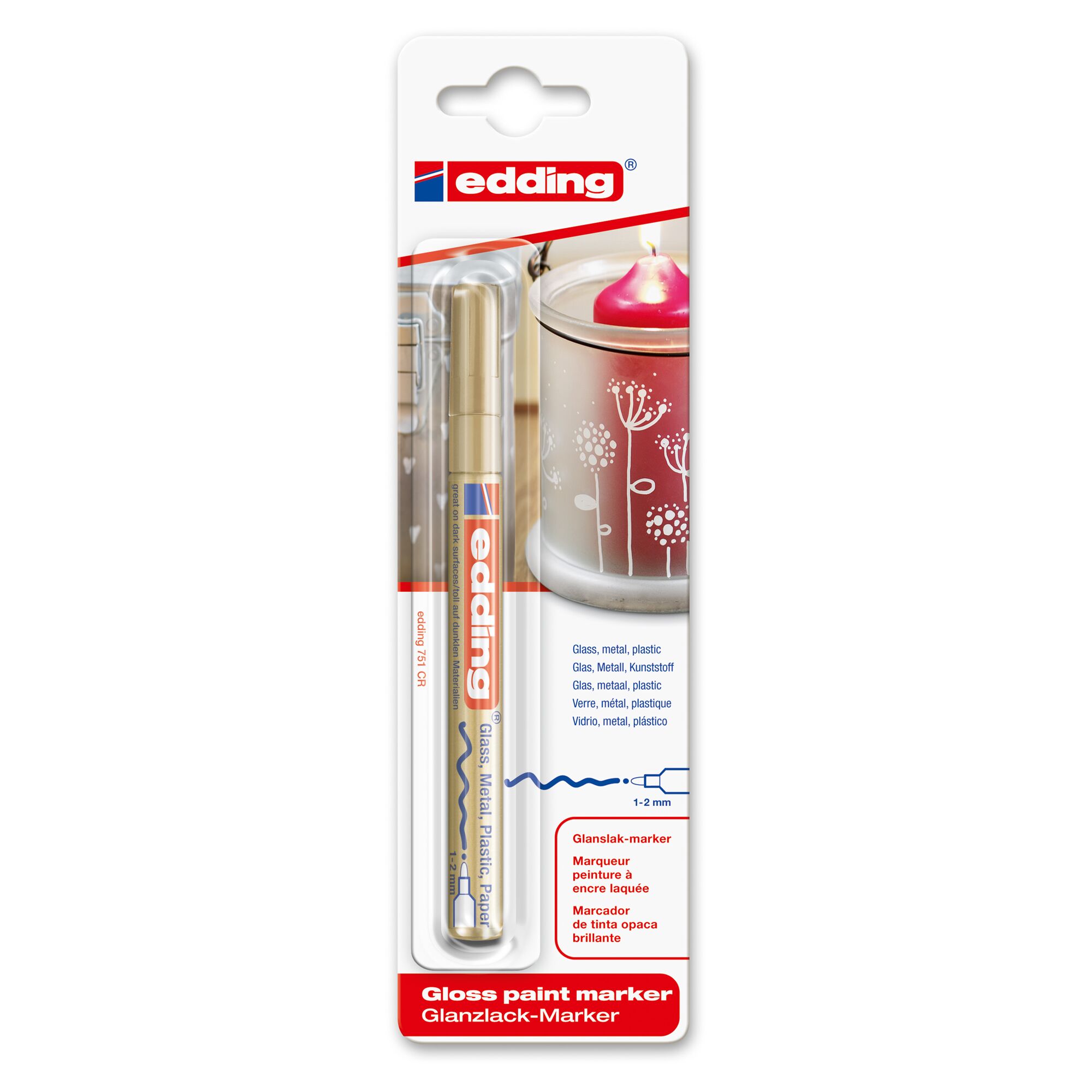 edding 751 goldfarbener Glanzlack-Marker