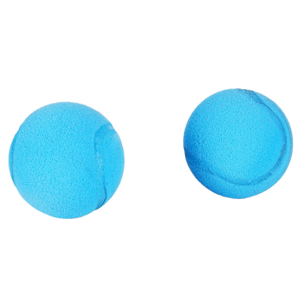 Zwei blaue Softbälle