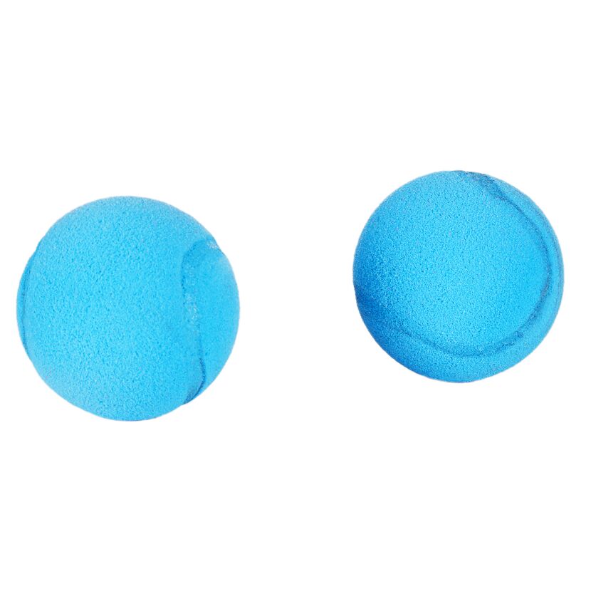 Zwei blaue Softbälle