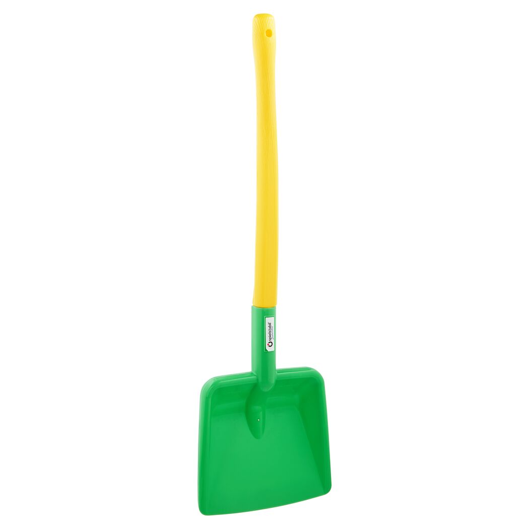 Grüne Schaufel mit gelbem Griff