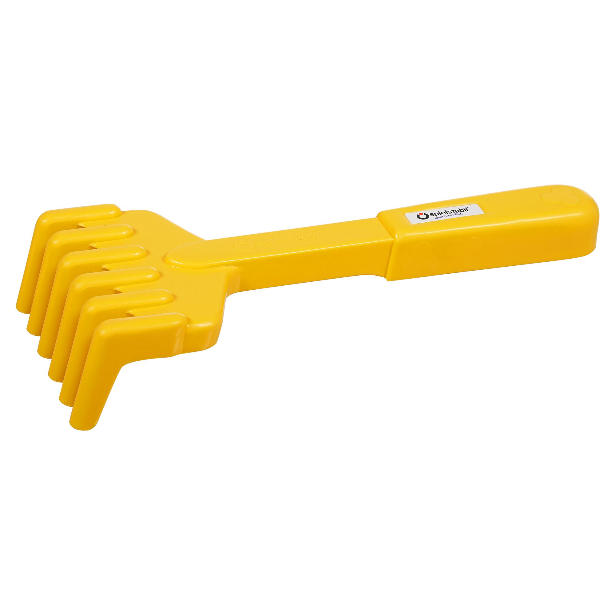Gelber Handrechen von Spielstabil