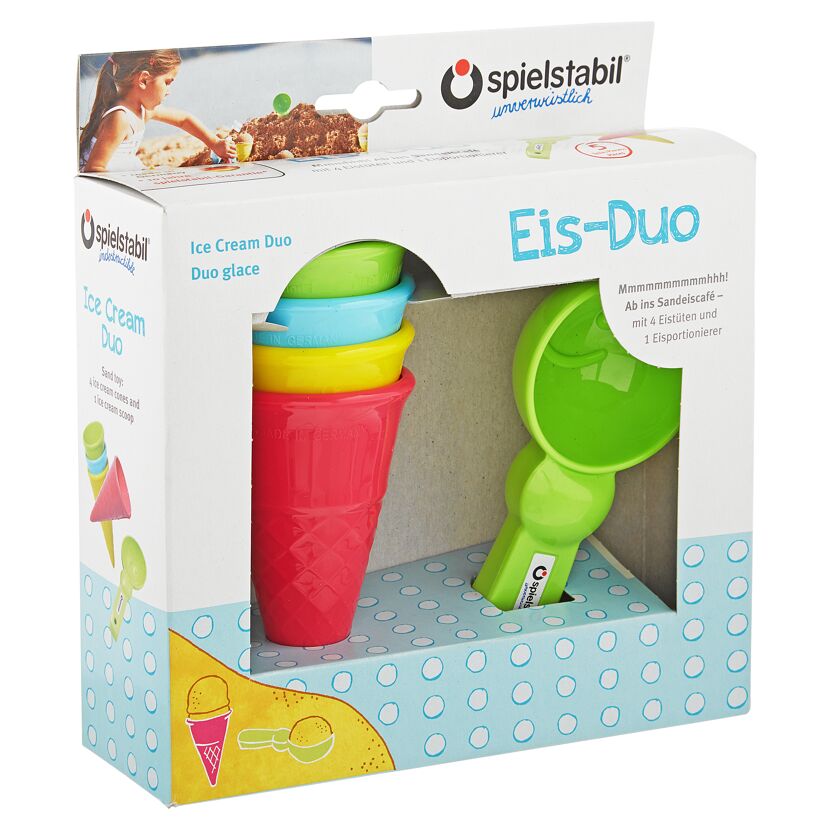 Spielsand-Eistüten und -portionierer