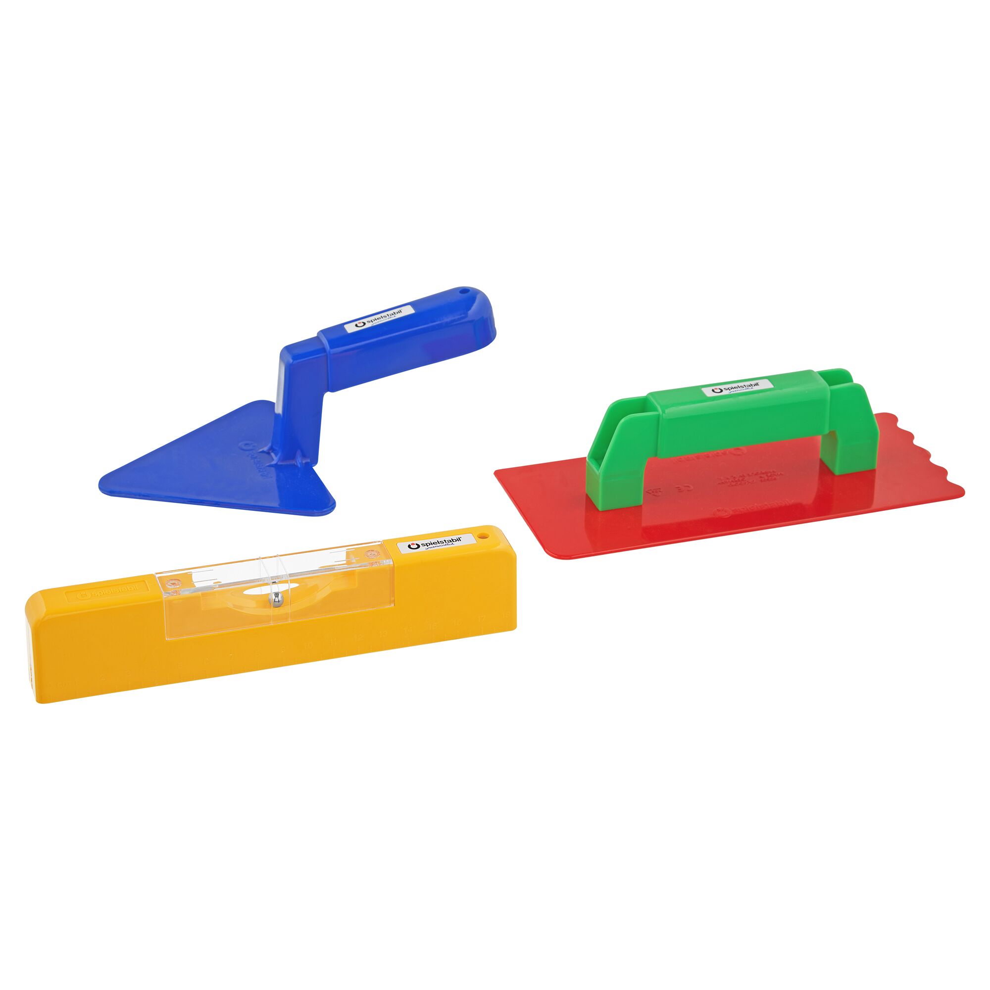 Spielstabiler Kunststoff Mauererset 3-tlg.