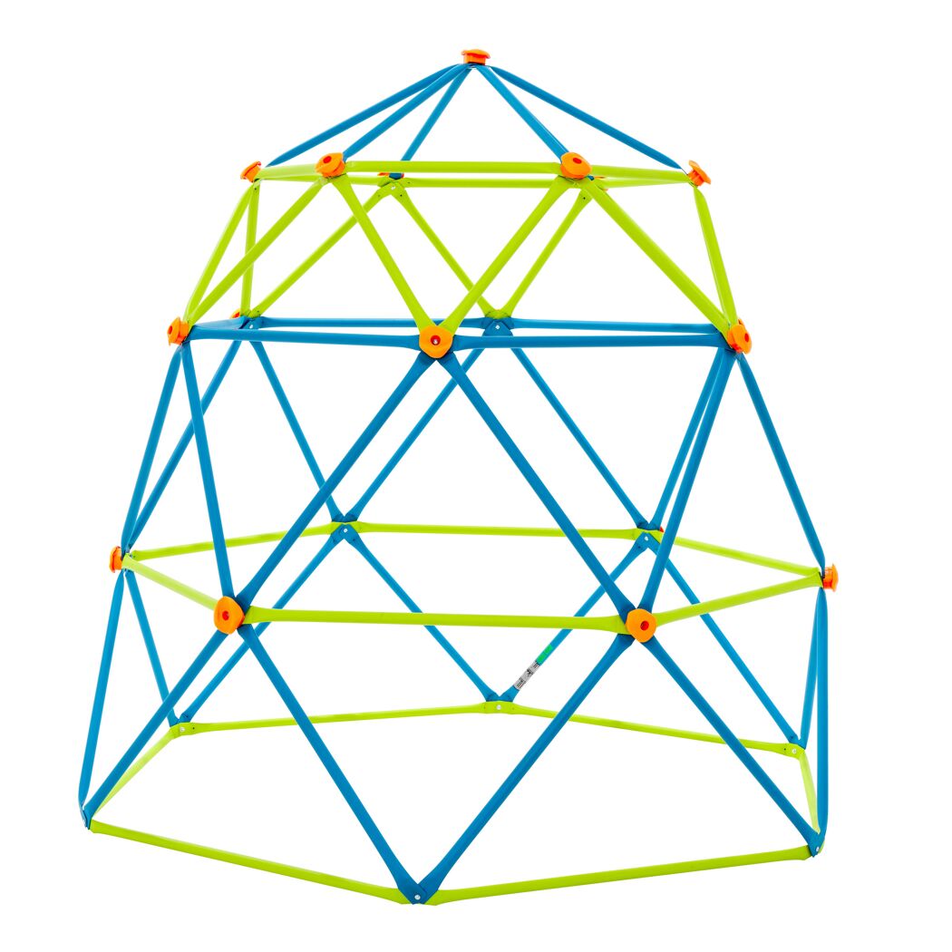 Klettergerüst 'Geodome' Stahl blau/grün Ø 238 x 223 cm