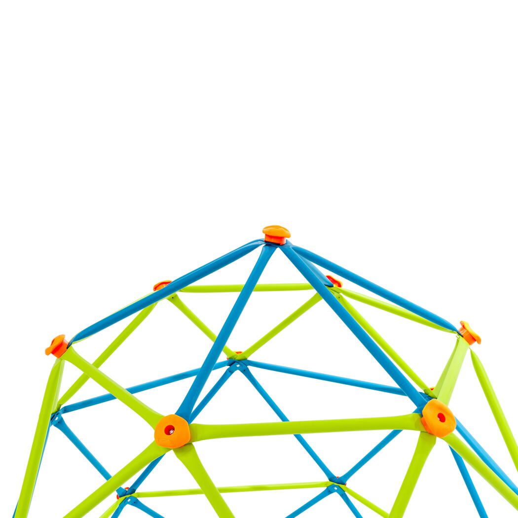 Klettergerüst 'Geodome' Stahl blau/grün Ø 238 x 223 cm