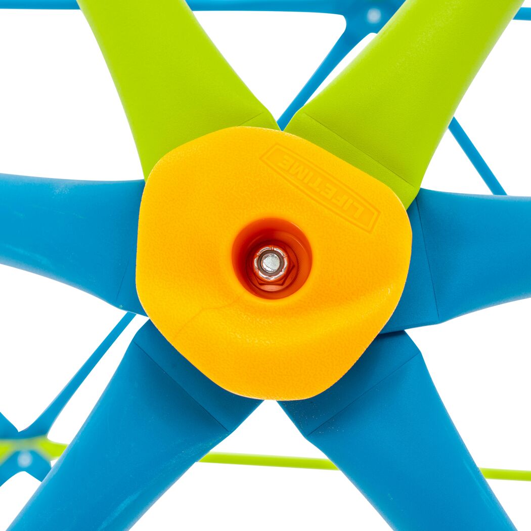Klettergerüst 'Geodome' Stahl blau/grün Ø 238 x 223 cm