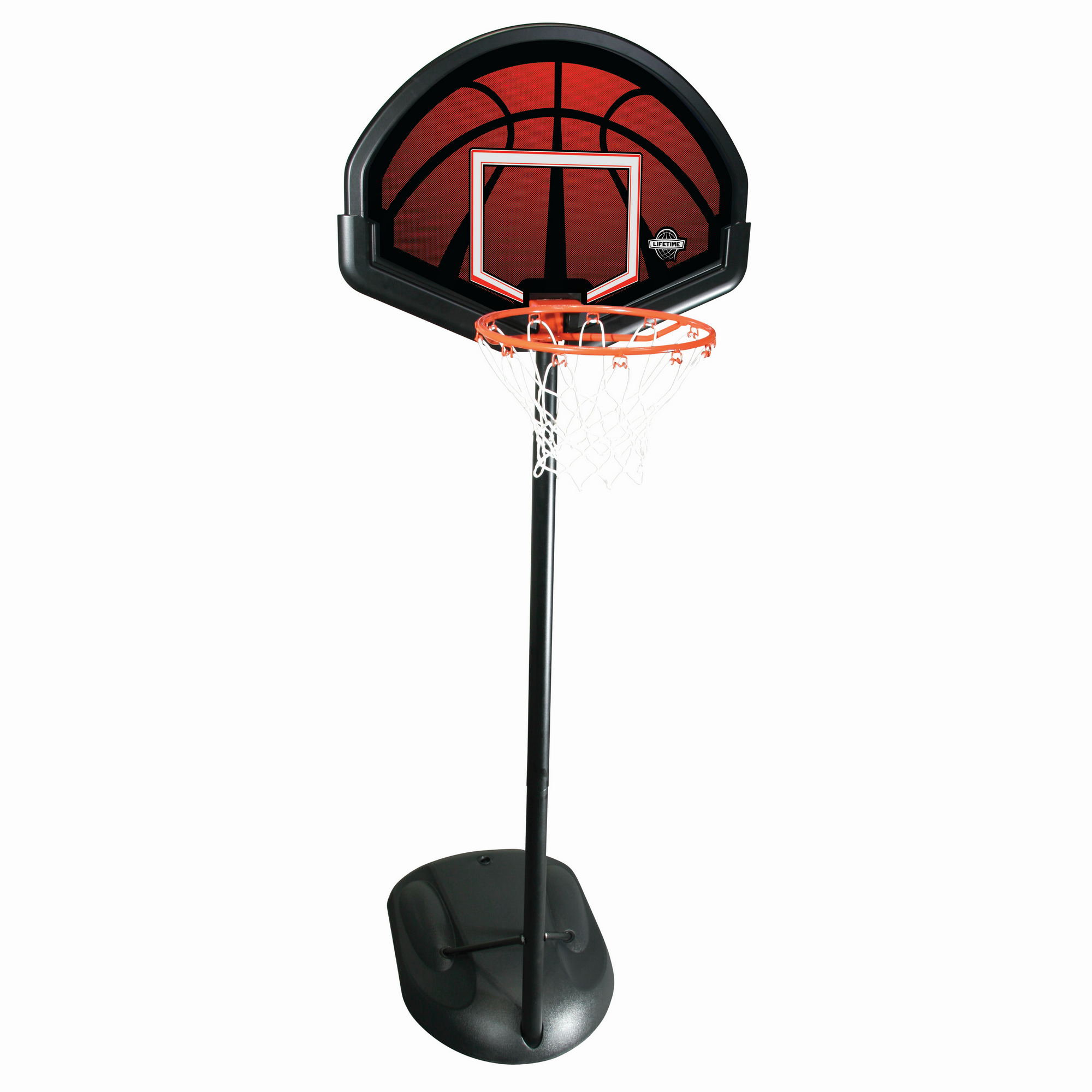 Basketballkorb 'Alabama' schwarz/rot mit Standfuss 81 x 225 cm + product picture