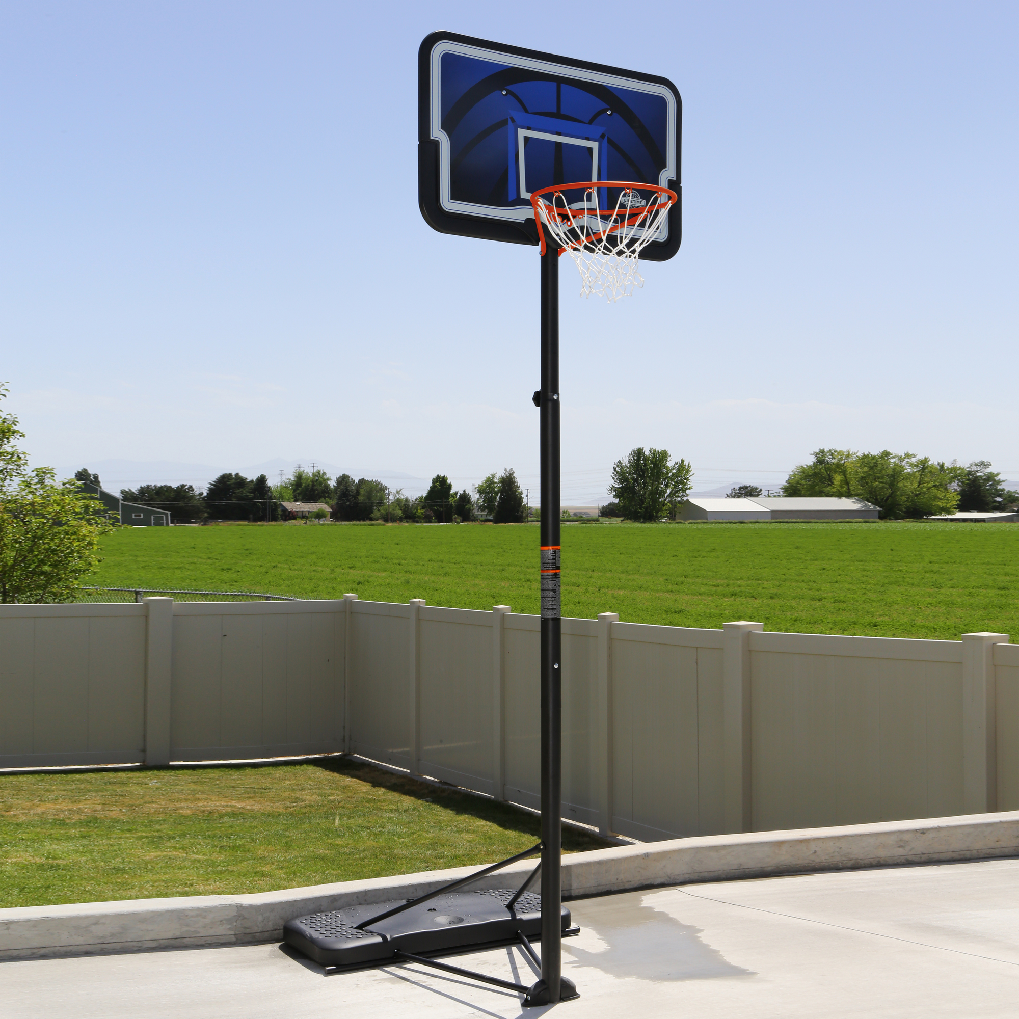Basketballkorb 'Nevada' schwarz/blau mit Standfuss 112 x 304 cm + product picture