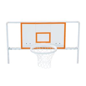 Pool Basketball-Set weiß/orange inklusive Wasserball 110 x 41 x 95 cm
