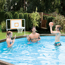 Verkleinertes Bild von Pool Basketball-Set weiß/orange inklusive Wasserball 110 x 41 x 95 cm