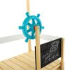 Spielboot mit Steuerrad und Set Sail Aufschrift