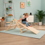 Holz-Rutsche 'Active Tots' natur Modul für Kletterdreieck und Kletterwürfel 100 x 45 x 6 cm