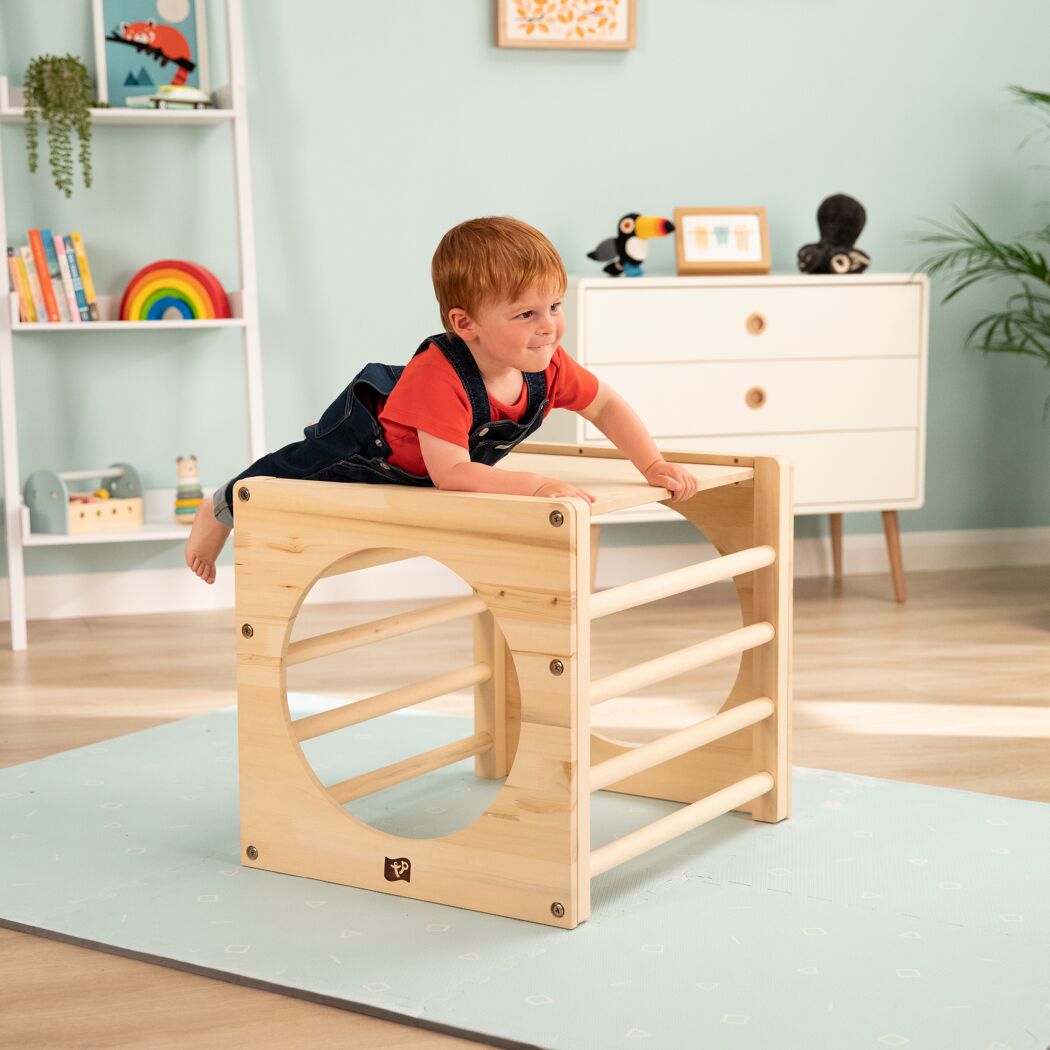 Holz-Kletterwürfel 'Active Tots' natur 52 x 60 x 52 cm