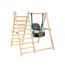 Holz-Kletterdreieck 'Active Tots' natur mit Schaukel 101 x 84 x 101 cm
