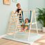 Holz-Kletterdreieck 'Active Tots' natur mit Schaukel 101 x 84 x 101 cm
