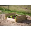 Holz-Sandkasten 'Maus' natur mit Deckel 120 x 120 x 25 cm