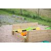 Holz-Sandkasten 'Maus' natur mit Deckel 120 x 120 x 25 cm