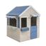 Holz-Spielhaus 'Delfin' natur/blau 120 x 120 x 155 cm
