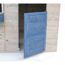 Holz-Spielhaus 'Delfin' natur/blau 120 x 120 x 155 cm