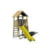 Holz-Spielturm 'Falke' natur Rutsche und Kletterwand 280 x 110 x 270 cm